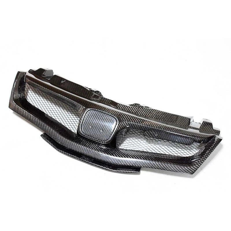 Carbon Fiber Front Bumper Grille Cover For Civic Type-R FN2 2008-2011 2009