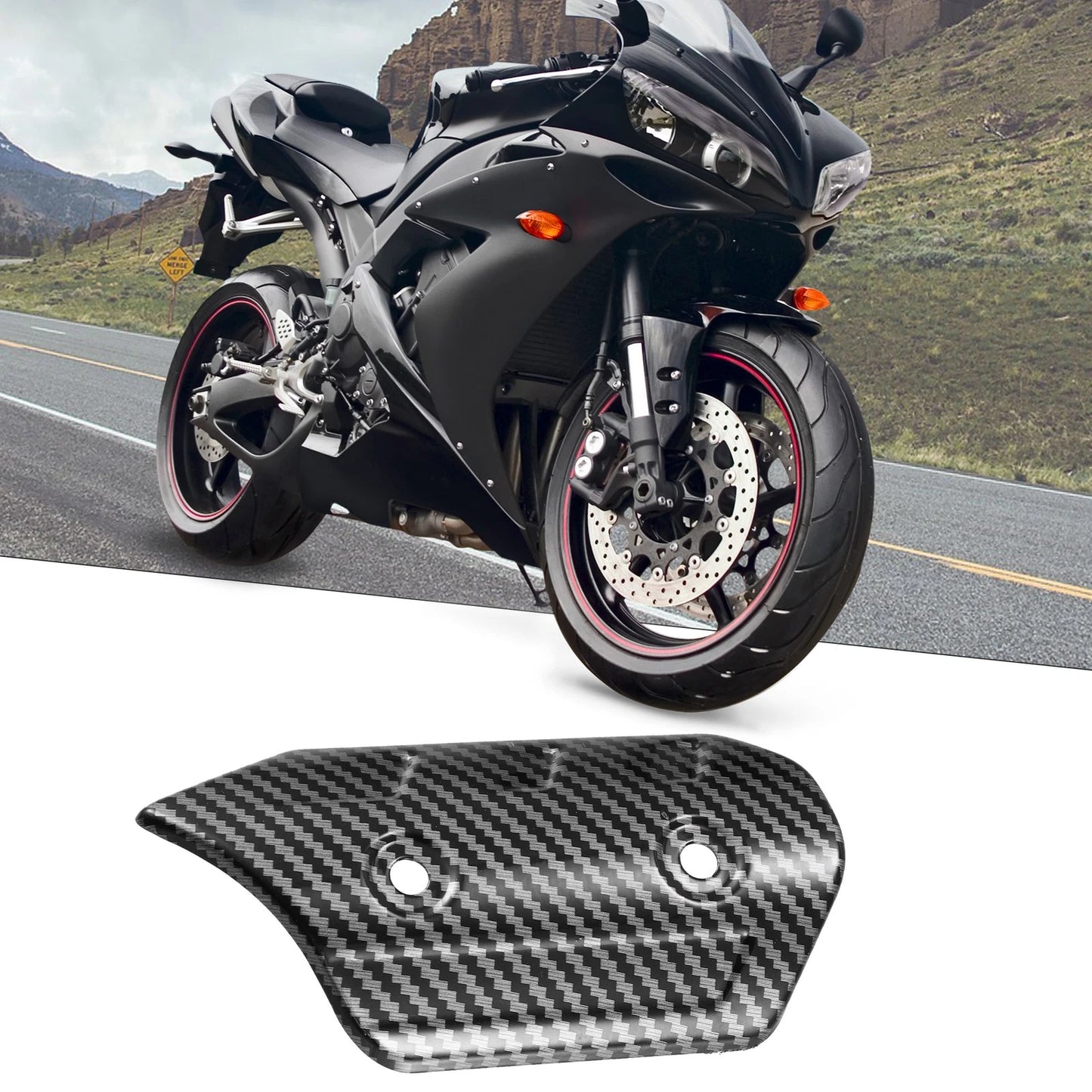 4.69'' Exhaust Muffler Pipe Heat Insulation Cover Black for Motorcycle