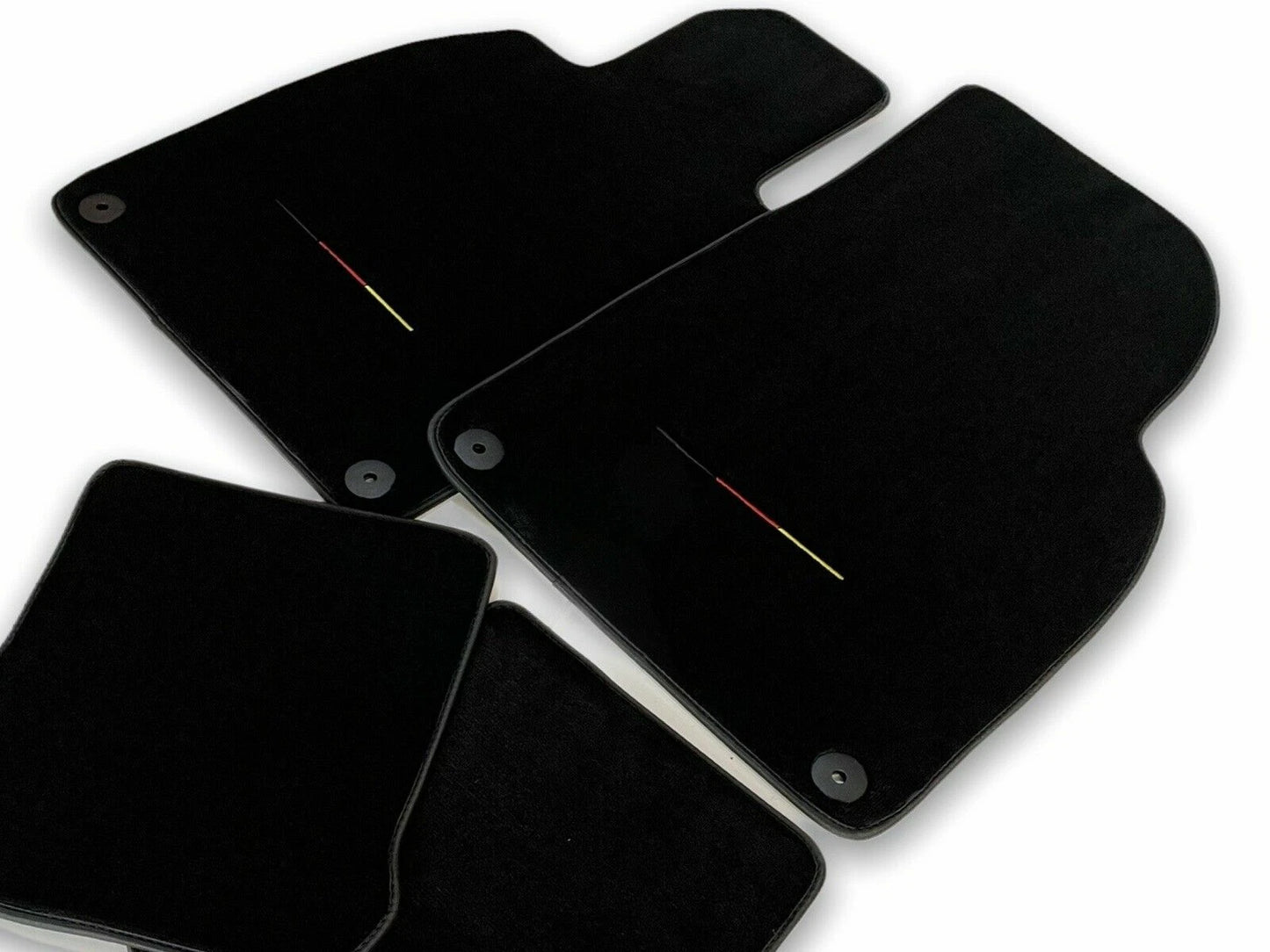 Floor Mats for Audi Q3 LHD Carpet Black Germany Flag (2013-2018)