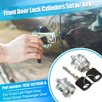 Door Lock Cylinders & Ignition Switch w/ Keys for Ford (2001-2003)