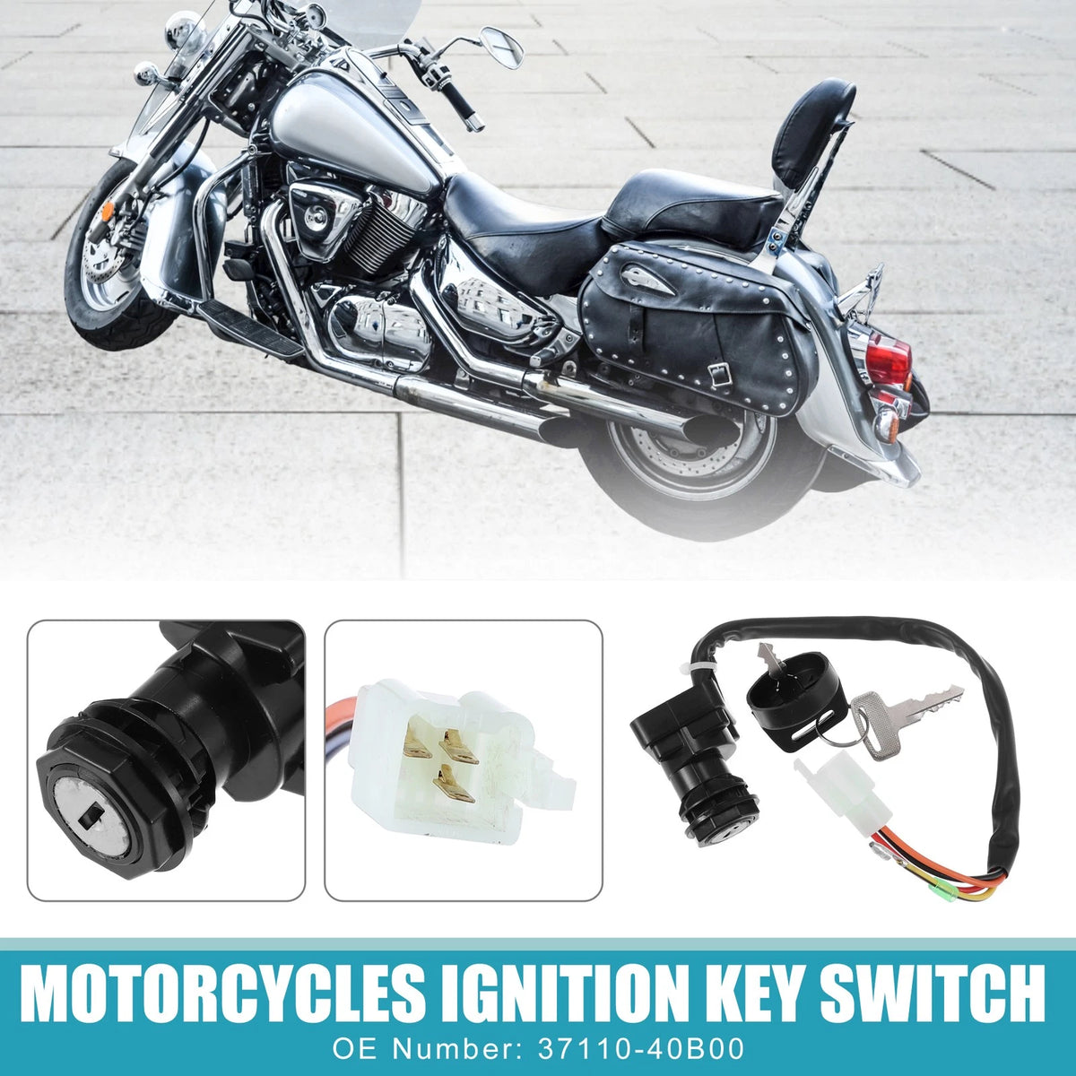 Ignition Key Switch Set for Suzuki Quadsport LT80 (1980-1980)