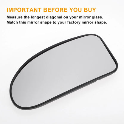 Left Side White Mirror Glass for Ford Focus (1998-2004)