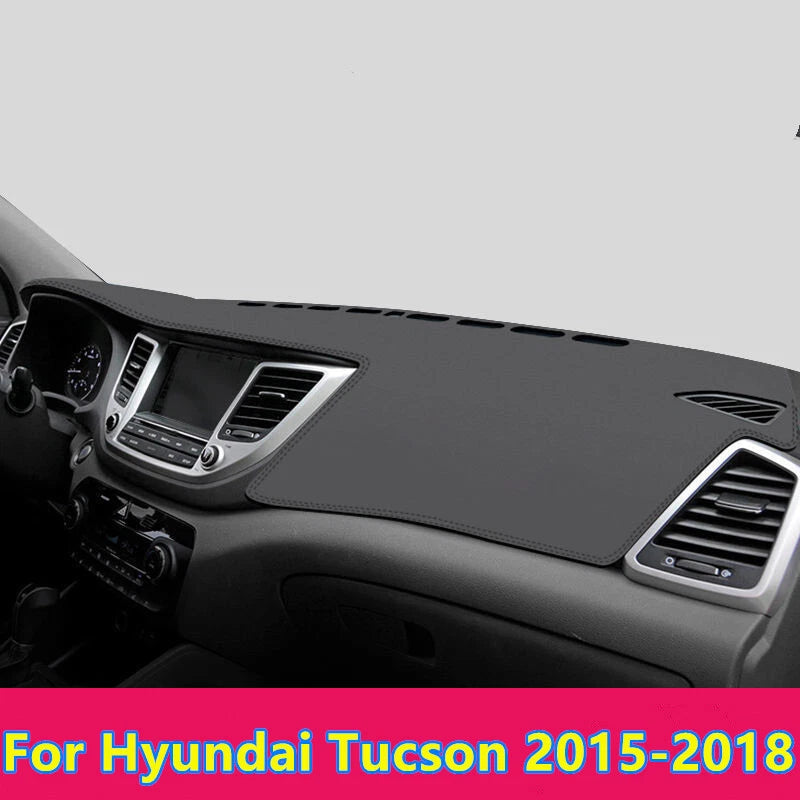 Leather Dashboard Cover for Hyundai Tucson (2015–2018)