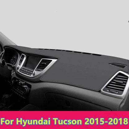 Leather Dashboard Cover for Hyundai Tucson (2015–2018)