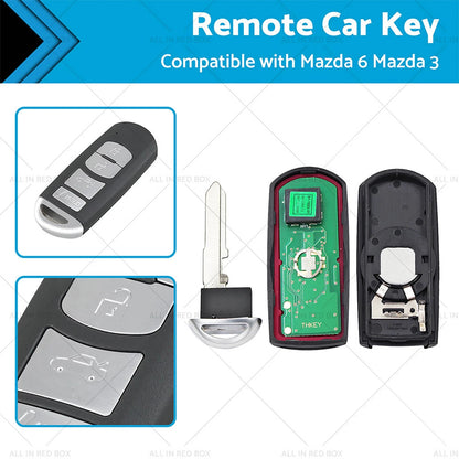 Remote Smart Key Fob for Mazda 6, Mazda 3 (2014-2018)