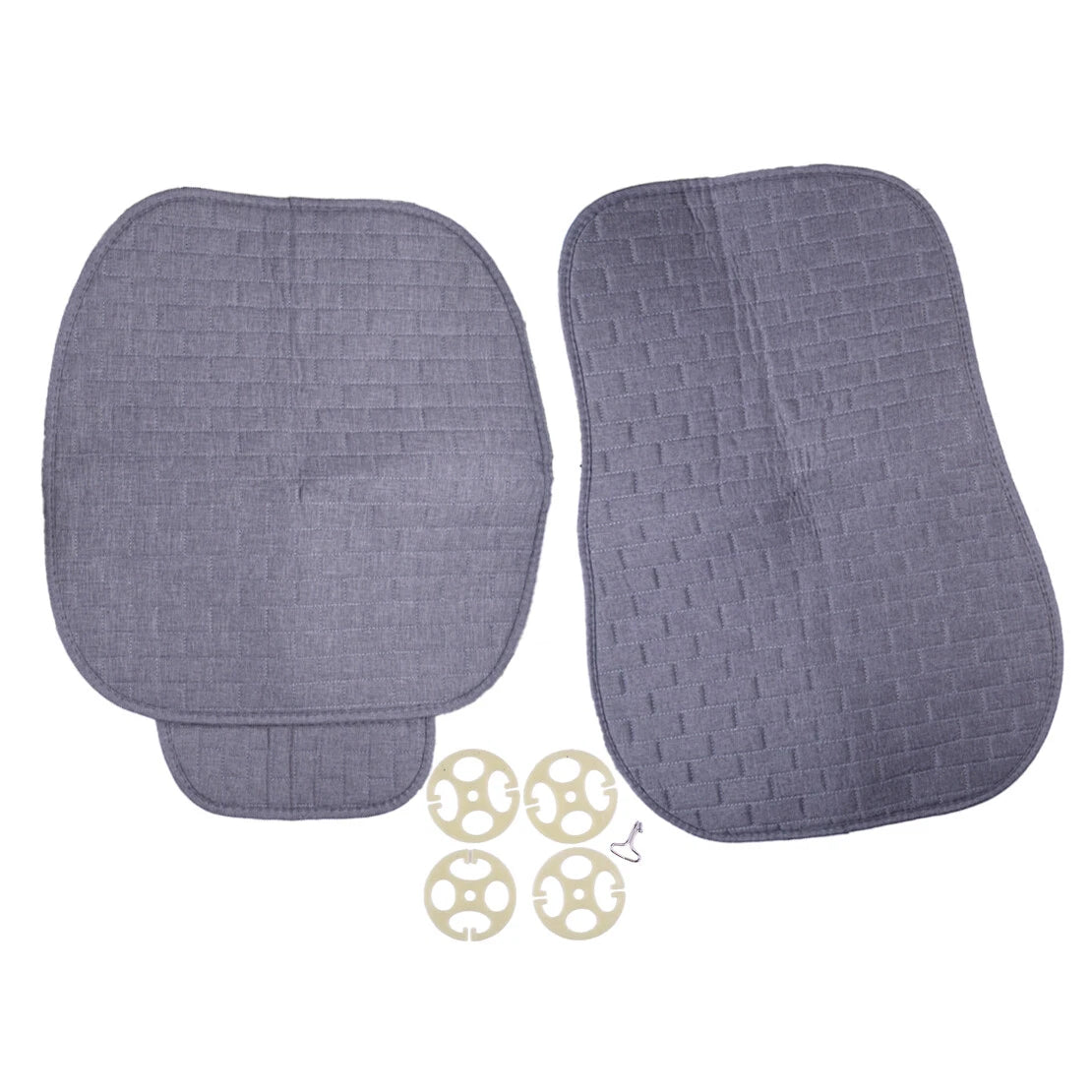 Fabric Car Front Seat Covers for Auto Truck Gray