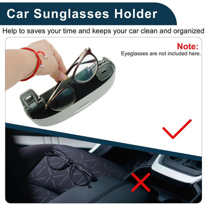 Sunglasses Case for T-Roc 2017-2024 ABS Grey 1 Set