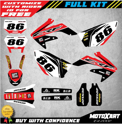 Custom Graphic Kit GRAFFITI STYLE for Honda CRF 250X (2004-2016) Decals