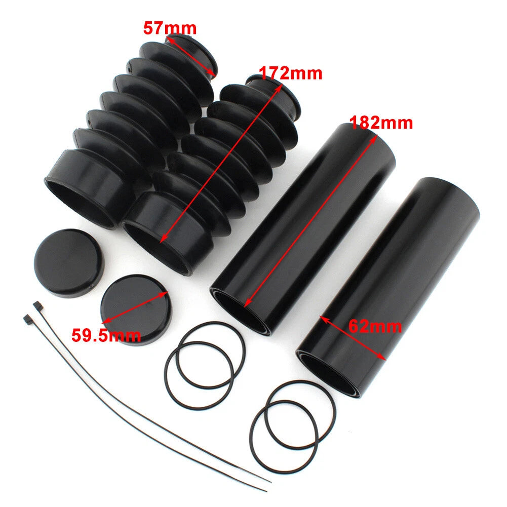Front Fork Cover Tube Cap Protector for Harley Davidson Dyna (2006-2017)