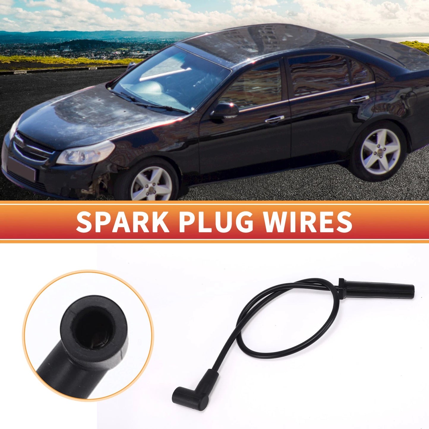 6 x Spark Plug Wire Ignition Coil Cable for Buick Century (2000–2005)