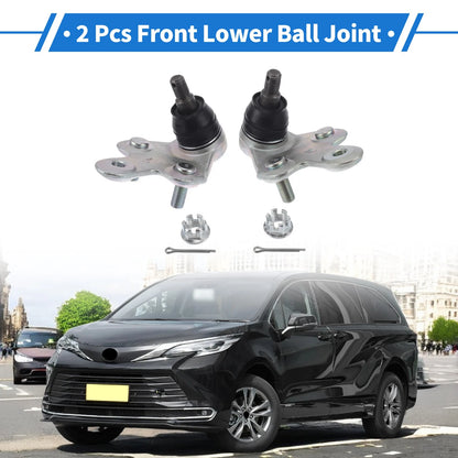 2 x Front Lower Ball Joints for Toyota Sienna (2011–2020)