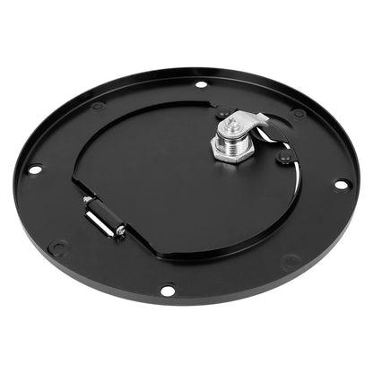 Black Locking Gas Cap Fuel Filler Door Cover for Jeep Wrangler (1997-2006)