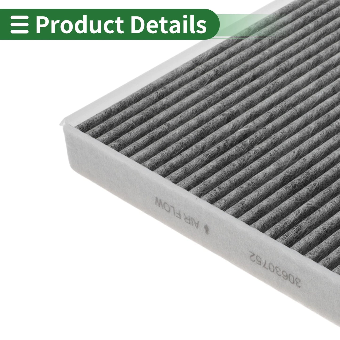 Cabin Air Filter for Volvo S60 I (2000-2010) 1 Pc