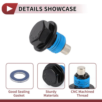 Car Oil Drain Plug Set for Toyota Tacoma, Camry (2005-2023)