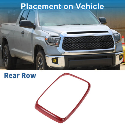 Rear Row Headlight Trim Bezel Red for Toyota Tundra (2014–2021)