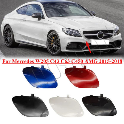 Front Bumper Tow Eye Hook Cover Cap for Mercedes W205 (2015–2018)