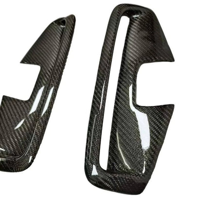 Real Carbon Fiber Front Fog Lamp Frame Vent Cover Trim for BMW G22 M440i 2021-23