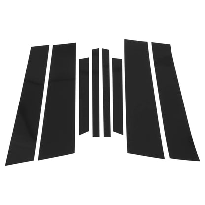 8 Pcs Black Door Pillar Window Trim for BMW X4 (2019-2024)