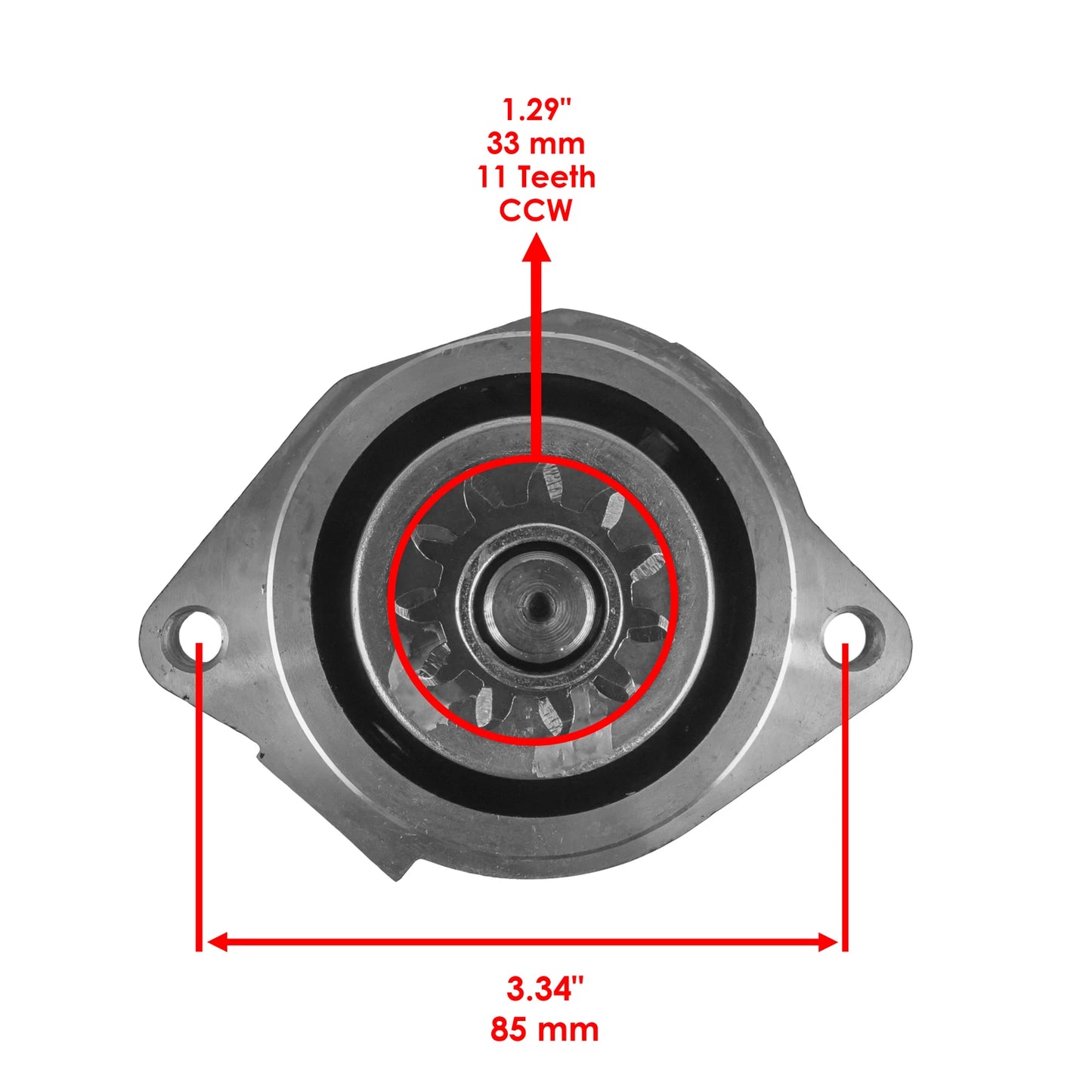 Starter for Yamaha Outboard 30EL/30ES (1984-1986) / C25ELH/C25MLH/C25MSH (1993-1997)