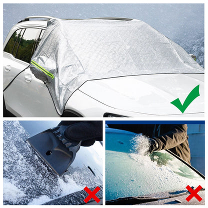 Windshield Snow Cover Sun Protector for Car - Winter Ice Rain Dust Frost Guard