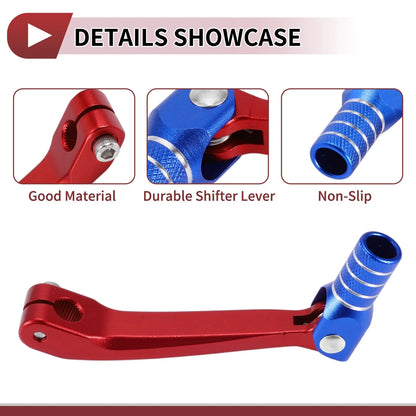 Gear Shift Lever for Honda CRF150F Red Blue Silver Tone (2003–2017)