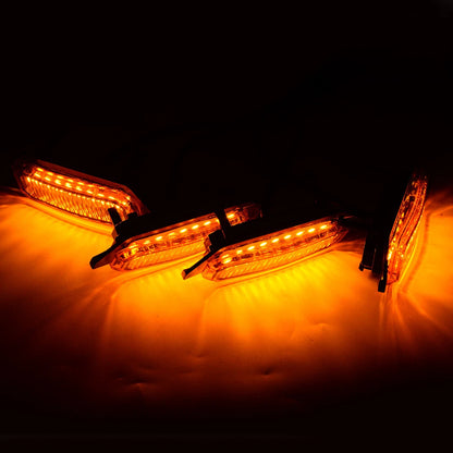 4Pcs Yellow LED Front Grille Lights for Toyota RAV4 (2019-2022)