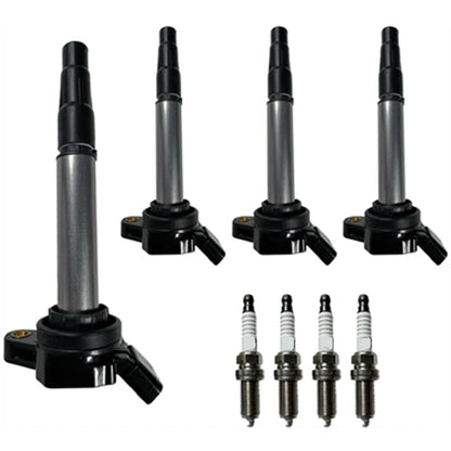 4 x Ignition Coils & Spark Plugs for Toyota Matrix / Scion xD 1.8L (2011-2014)