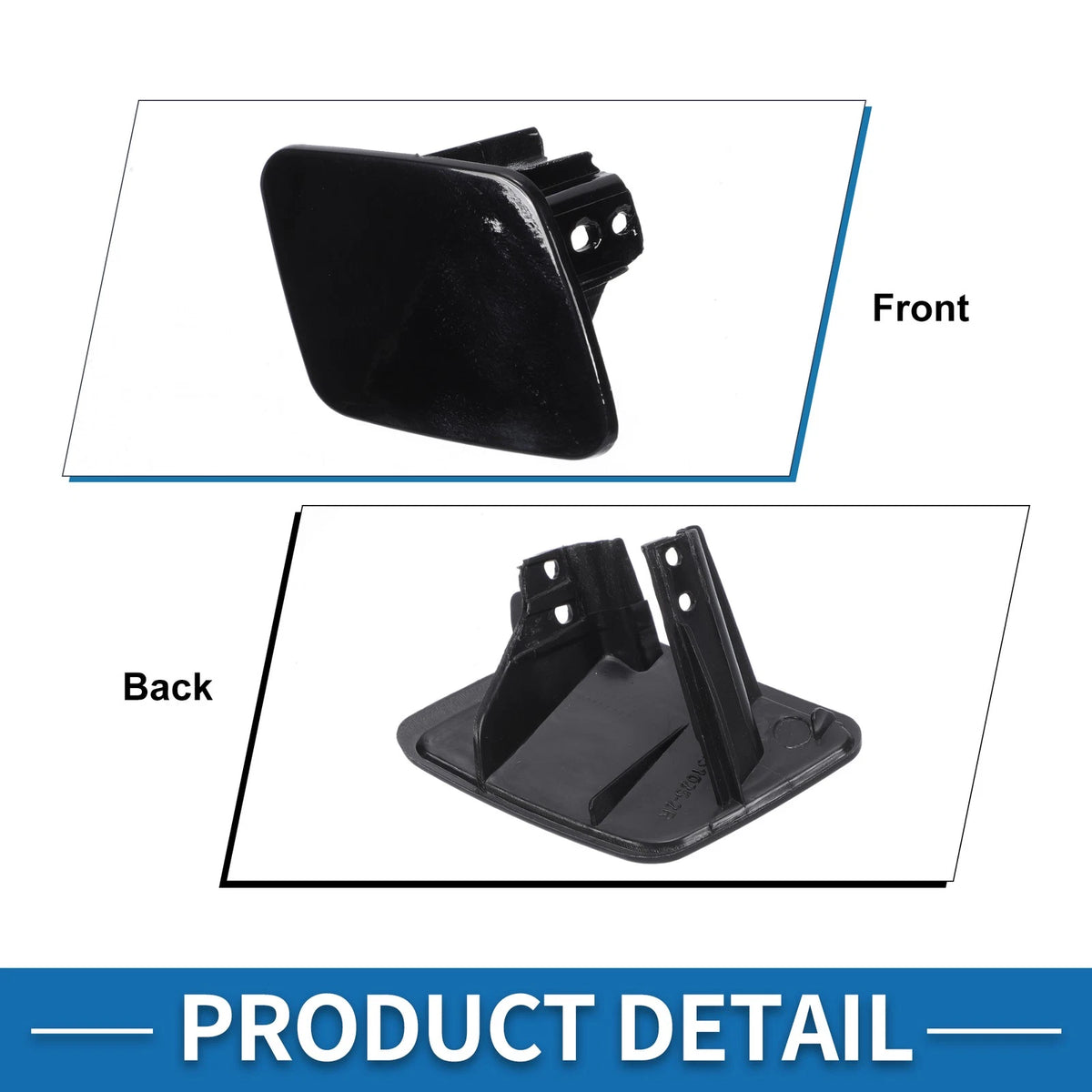 Bumper Headlight Washer Nozzle Cover for BMW 1 Series (2012-2019) Black