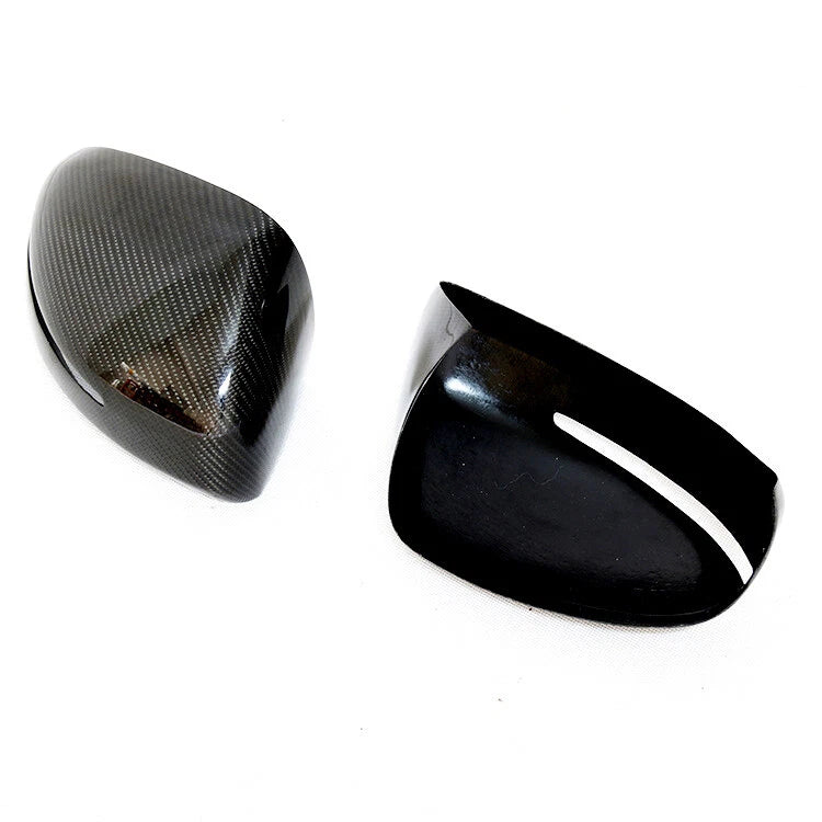Real Carbon Fiber Stick-on Side Mirror Cover Caps Trim For Audi R8 2007-2012