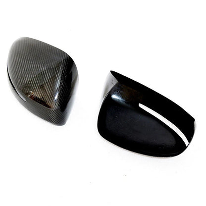 Real Carbon Fiber Stick-on Side Mirror Cover Caps Trim For Audi R8 2007-2012