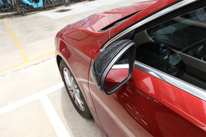Real Carbon Fiber Side Mirror Cover Replace For Benz A CLA Class W177 W118