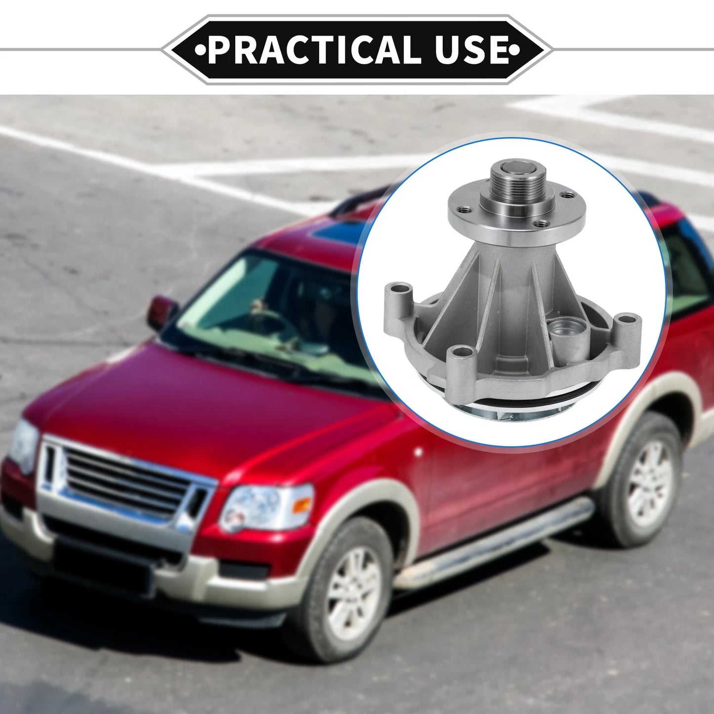 Water Pump for Ford Explorer, F-150 (2002-2010, 2009)