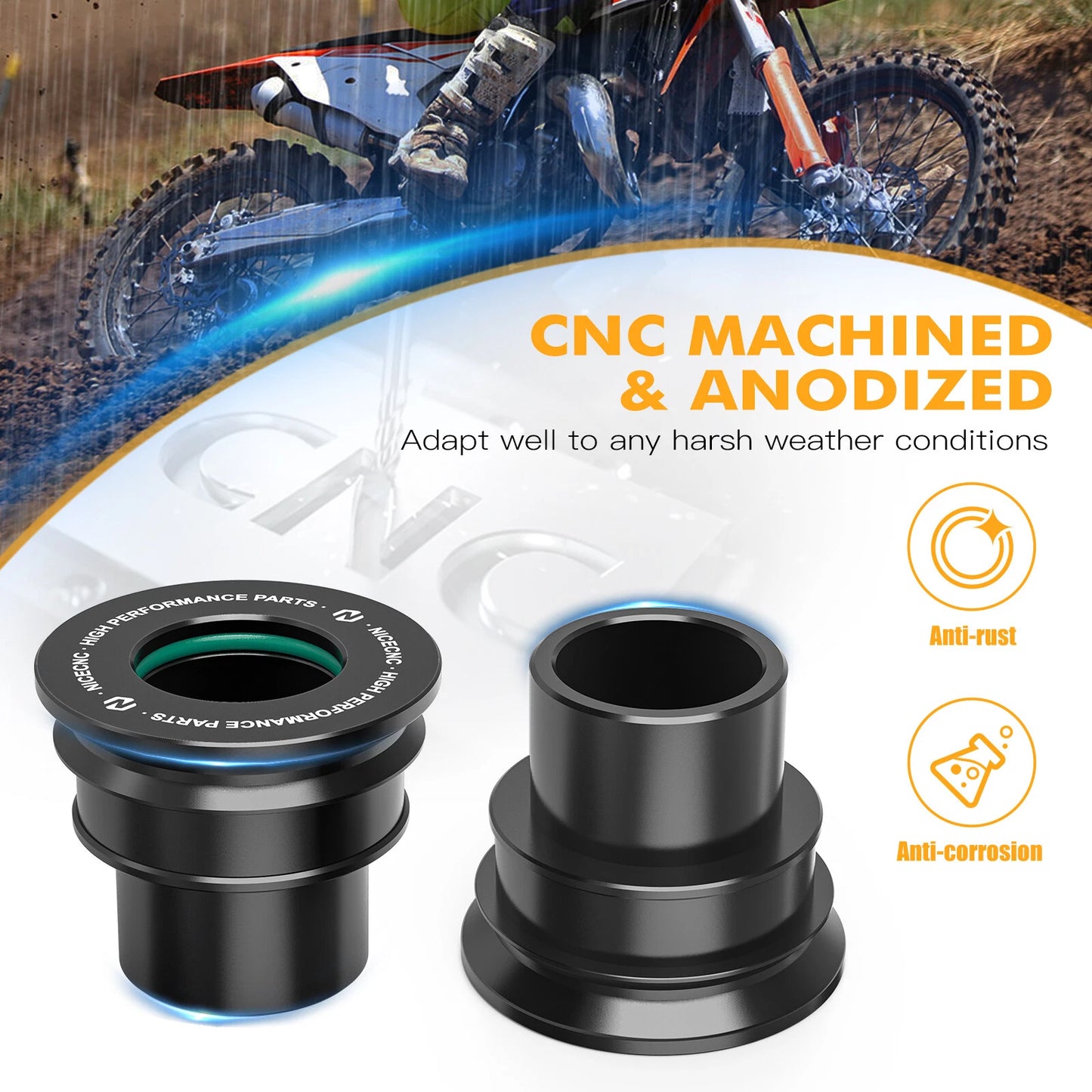 Rear Wheel Spacers O-Rings for GAS GAS EC250/300, EX250/300 (2021-2023)