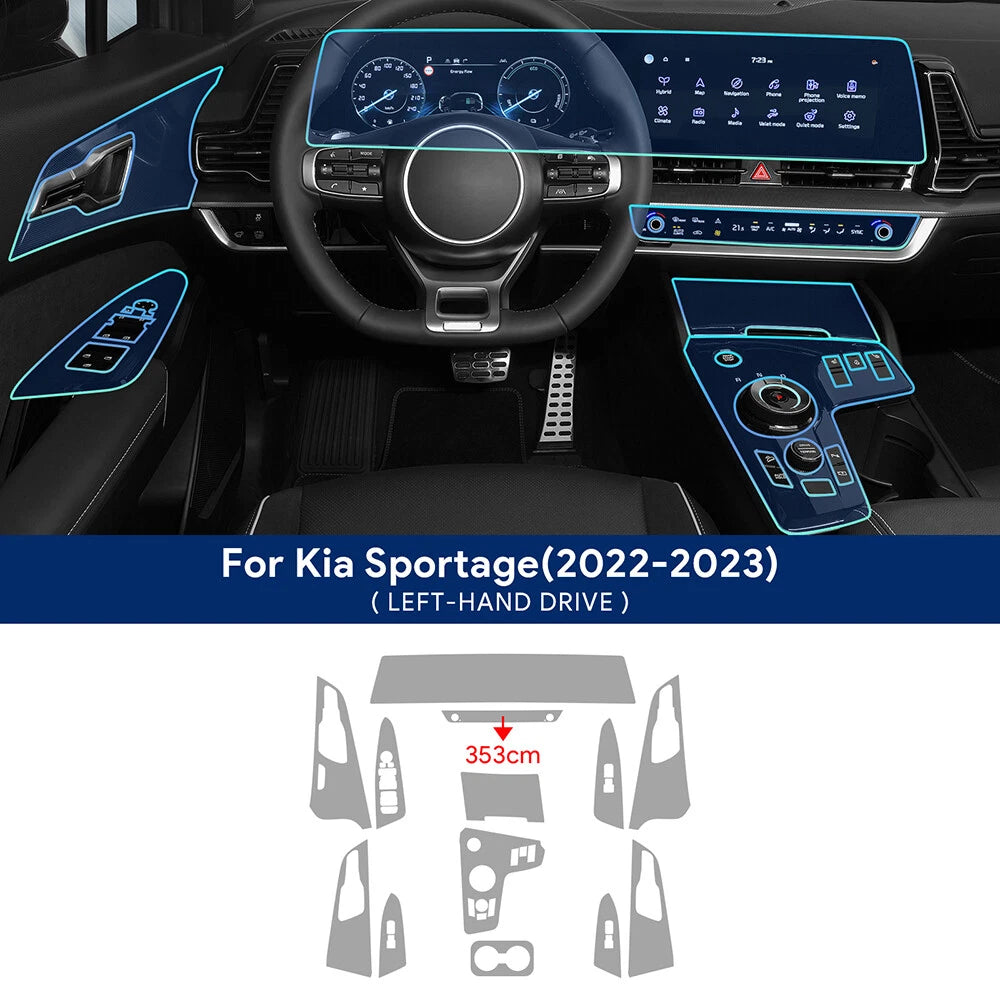Precut Paint Protection Film Clear TPU for Kia Sportage NQ5 (2022–2023)