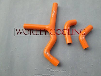 Silicone Radiator Hose for KTM SMR560 2006-2007 (2) ORANGE