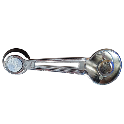 Chrome Window Crank W/ Black Knob for Ford Falcon/Mustang/Bronco (1967–1977)