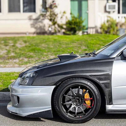Carbon Fiber Front Fenders for Subaru Impreza WRX STI Sedan 2004-2005