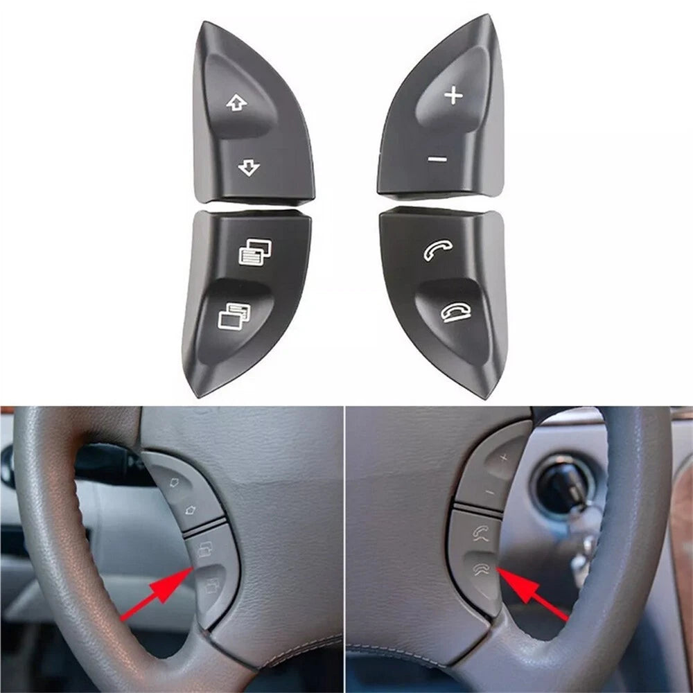 Steering Wheel Control Button Switch Cover for Benz S-Class W220, CL-Class W215 (2000-2006)