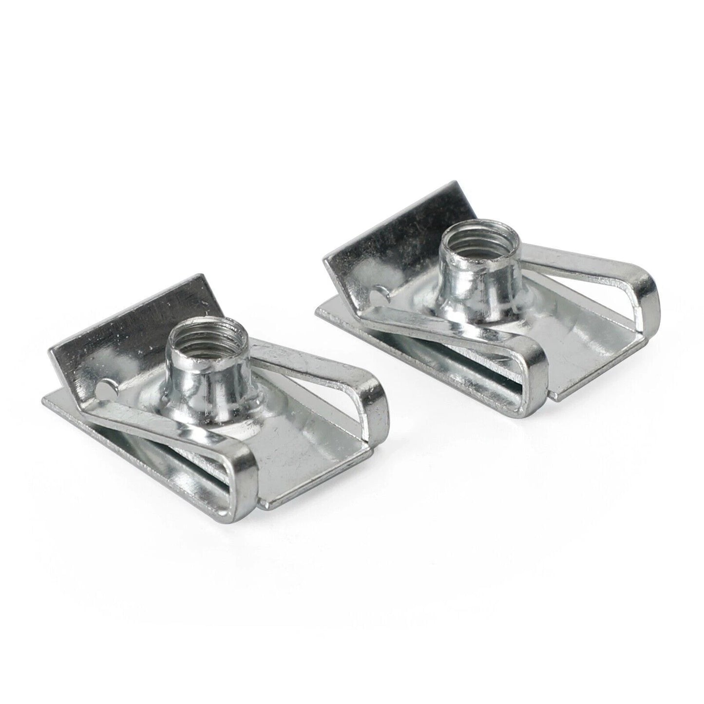 50 x M6 Galvanized Snap Nuts for Sheet Metal Trim Clamps (No Year)