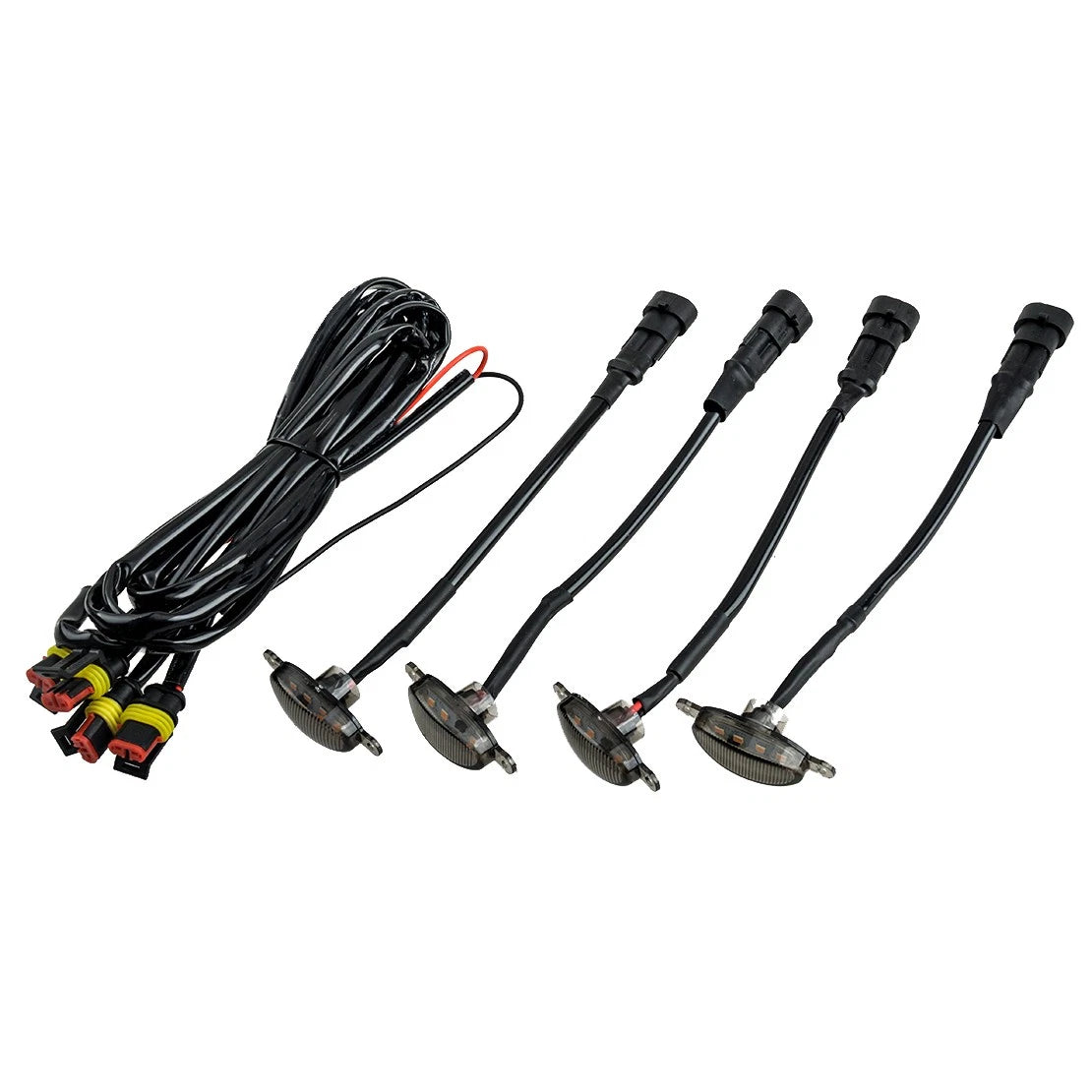 4x Amber LED Raptor Lights with Harness for Jeep Gladiator (2020-2023)