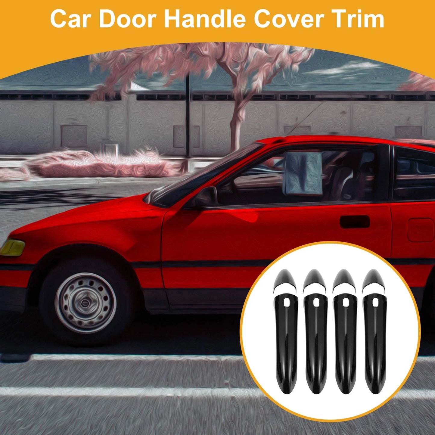 Door Handle Cover Trim for Chevrolet Cruze Black