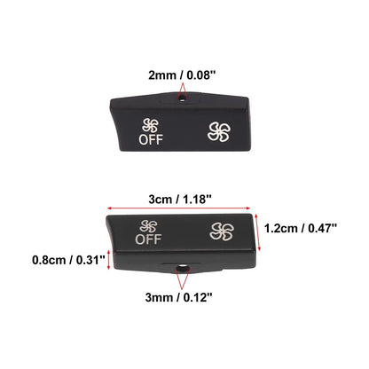 2 x AC Climate Control Buttons for BMW 5 Series F10 F11 F01 (2010-2017)