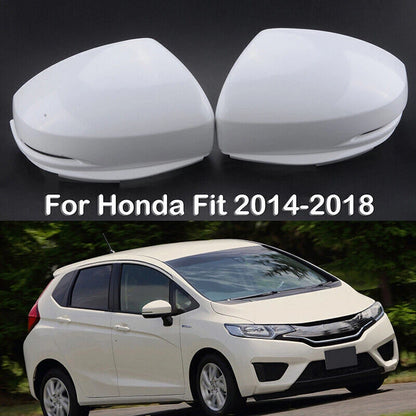 2 x Rear Mirror Cover Caps for Honda Fit Jazz (2014-2018)