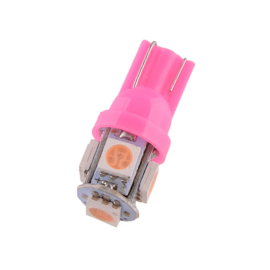 4x Pink T10 LED Map Dome Door Trunk License Plate Light Bulbs for Car