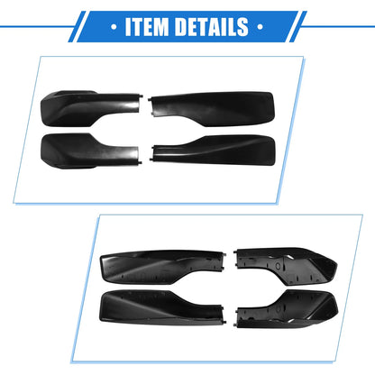 4 x Car Roof Rack Side Rails End Covers for Toyota RAV4 (2001-2005) Black