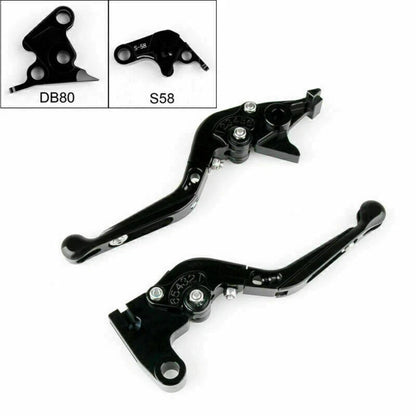 Adjustable Brake Clutch Lever for Aprilia TUONO V4R (2011-2014) Black