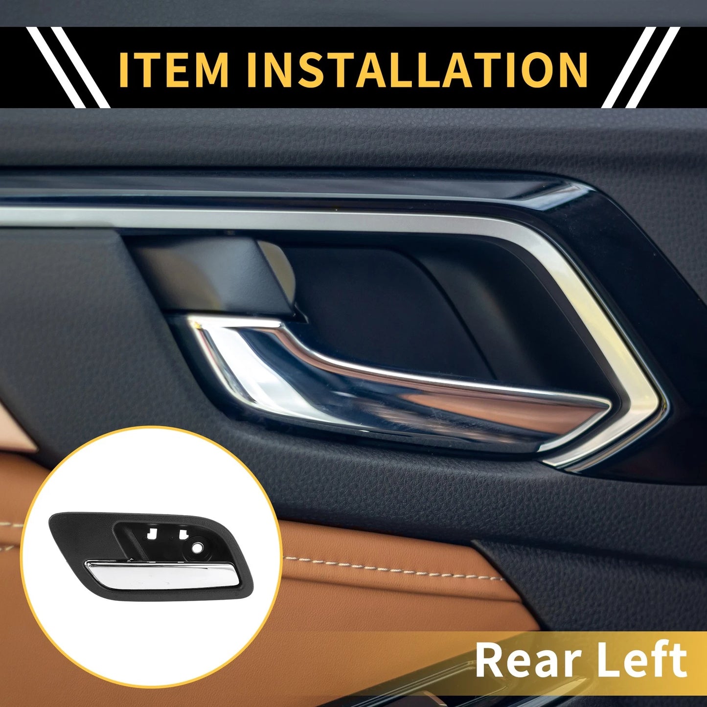 Rear Left Interior Door Handle for Chevrolet Silverado 2500 HD