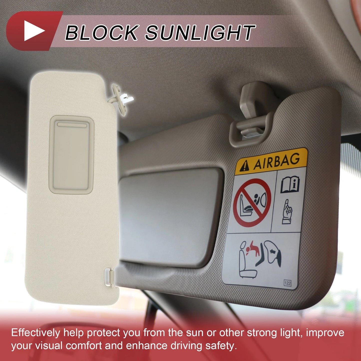 Car Sun Visor for Toyota 4Runner Left Driver Side 2010-2023