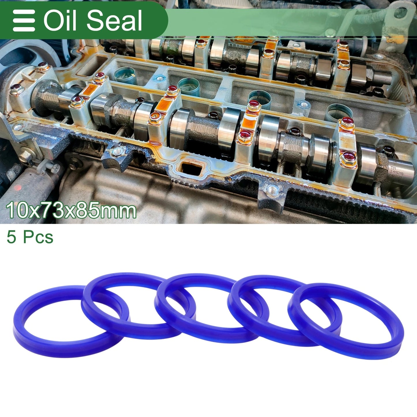 Oil Seal 73x85x10mm Rotary Shaft Seal TPU 5 Pcs