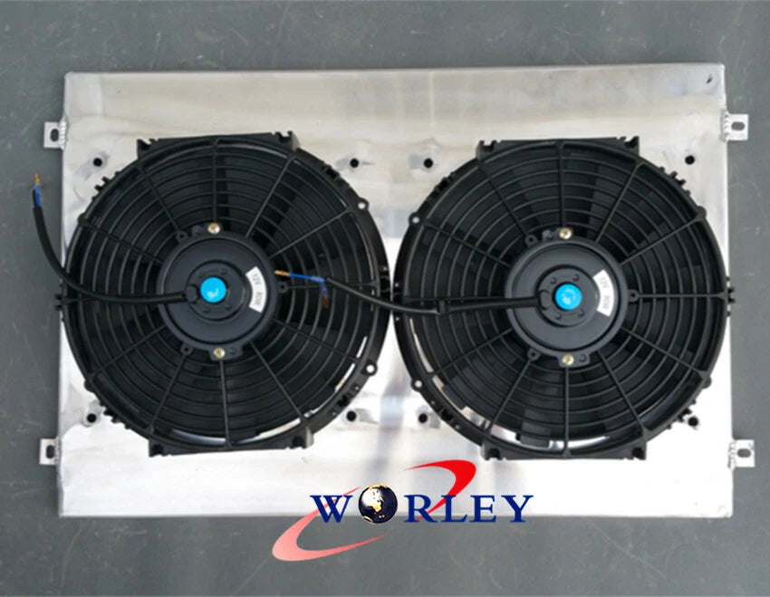 Aluminum Radiator Shroud & Fans for Toyota Land Cruiser HDJ80 HZJ80 (1990-1997)
